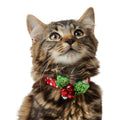 Sparkle Holly Cat Collar Slider – Festive Holiday Accessory