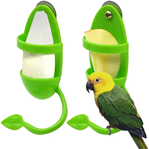 Bird Fruit & Vegetable Feeder with Cuttlebone Holder – Cage Hanging Cup